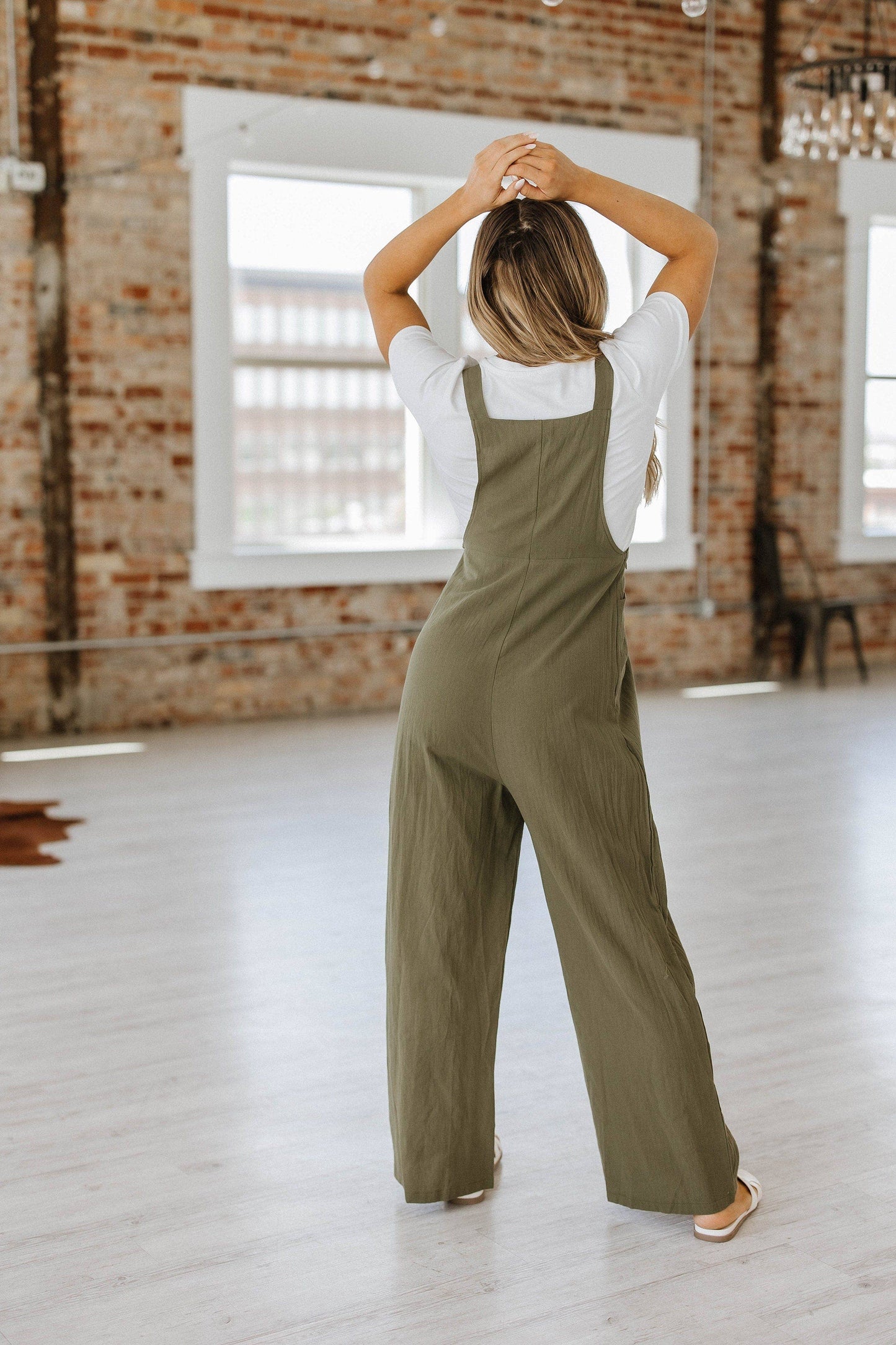 Celine Wide Leg Jumpsuit S-2XL: 2XL / Green-2