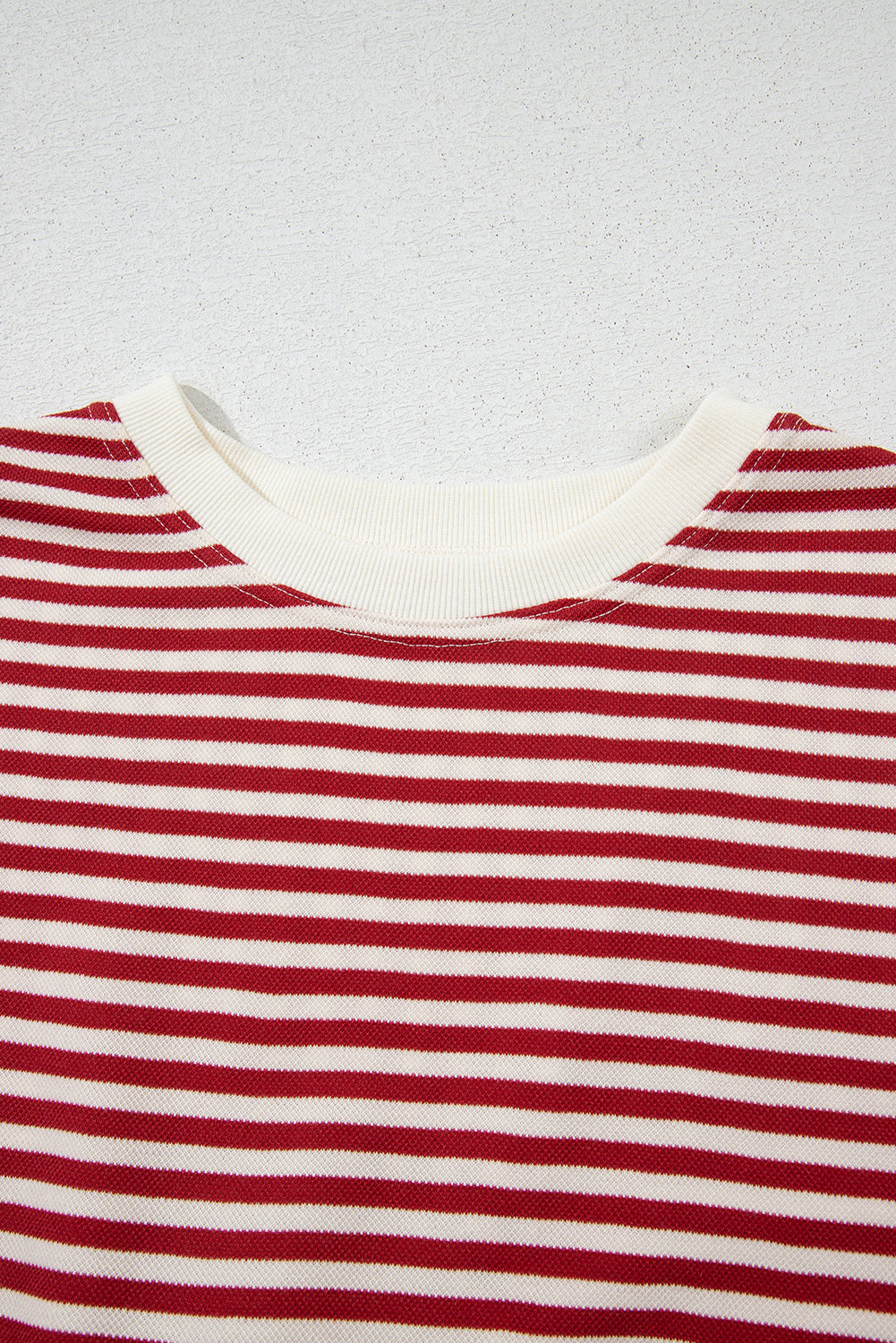 Black Stripe Bowknot Backless T-Shirt