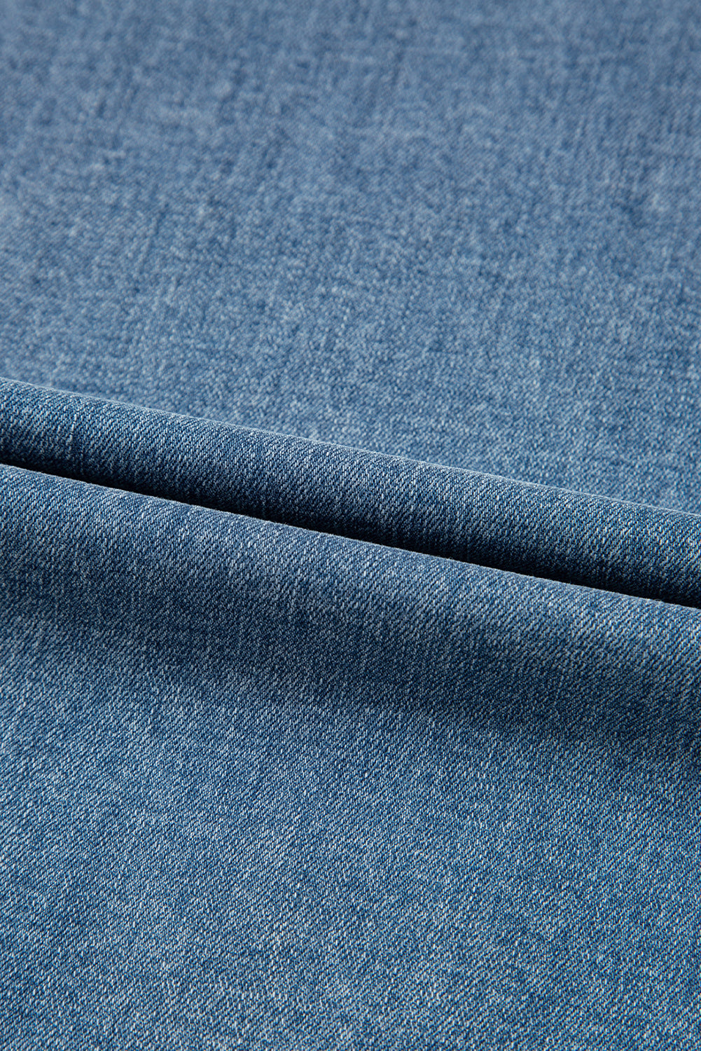 Dusk Blue Medium Wash Drawstring Waist Wide Leg Jeans