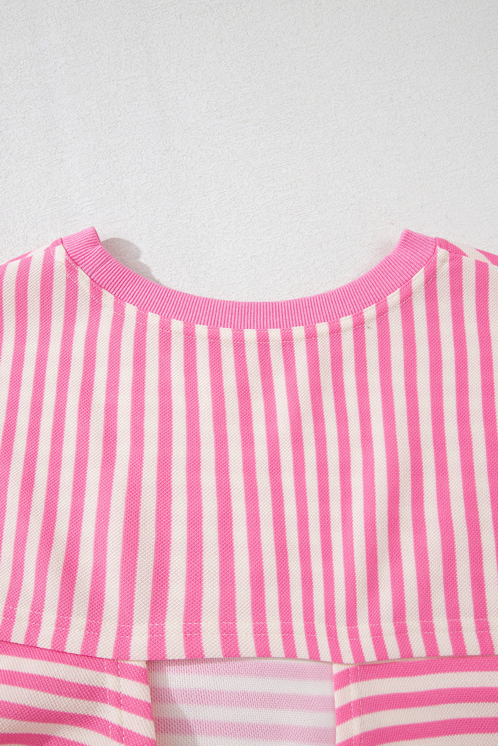 Black Stripe Bowknot Backless T-Shirt