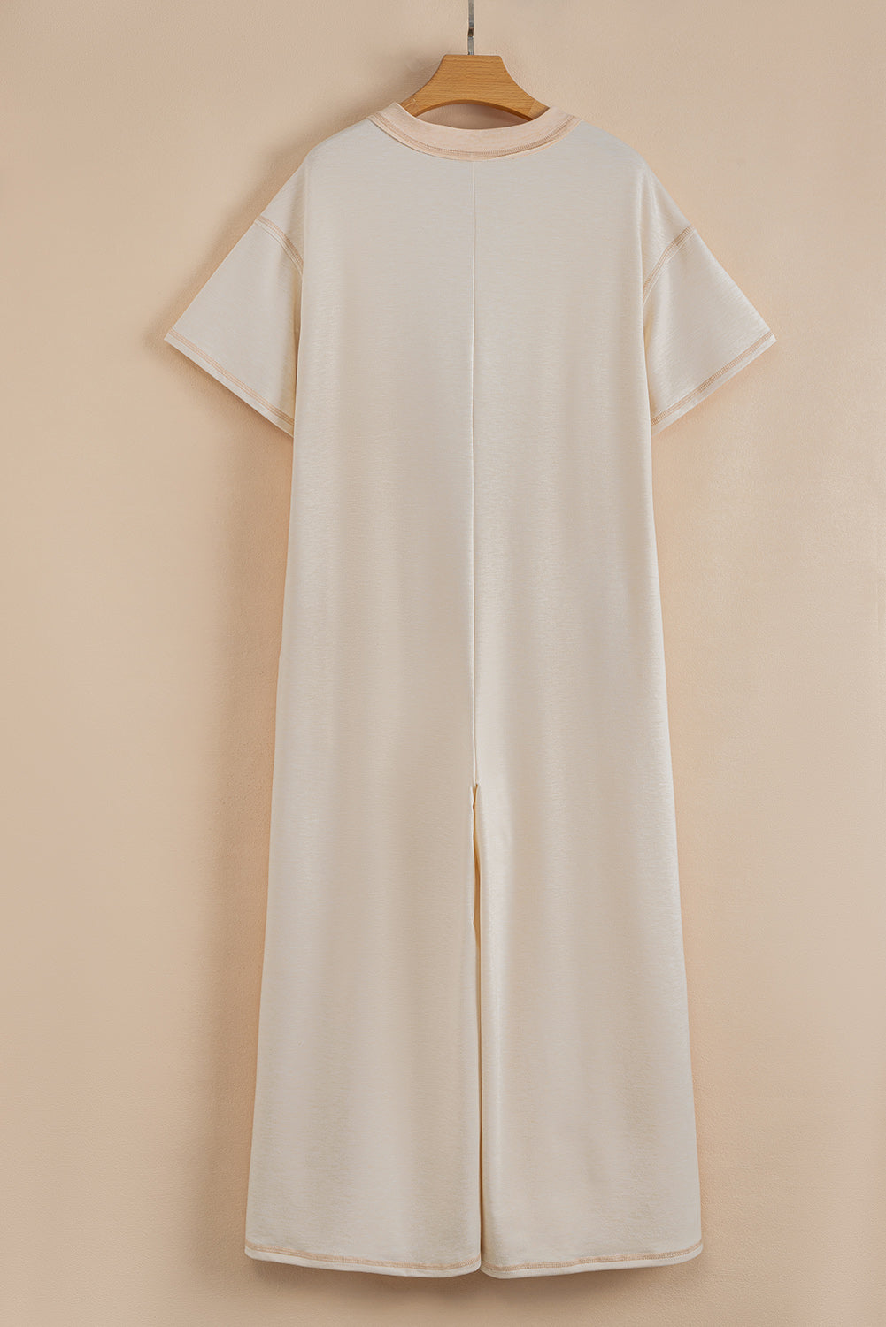 Beau Blue Patchwork Pocket Short Sleeve Jumpsuit