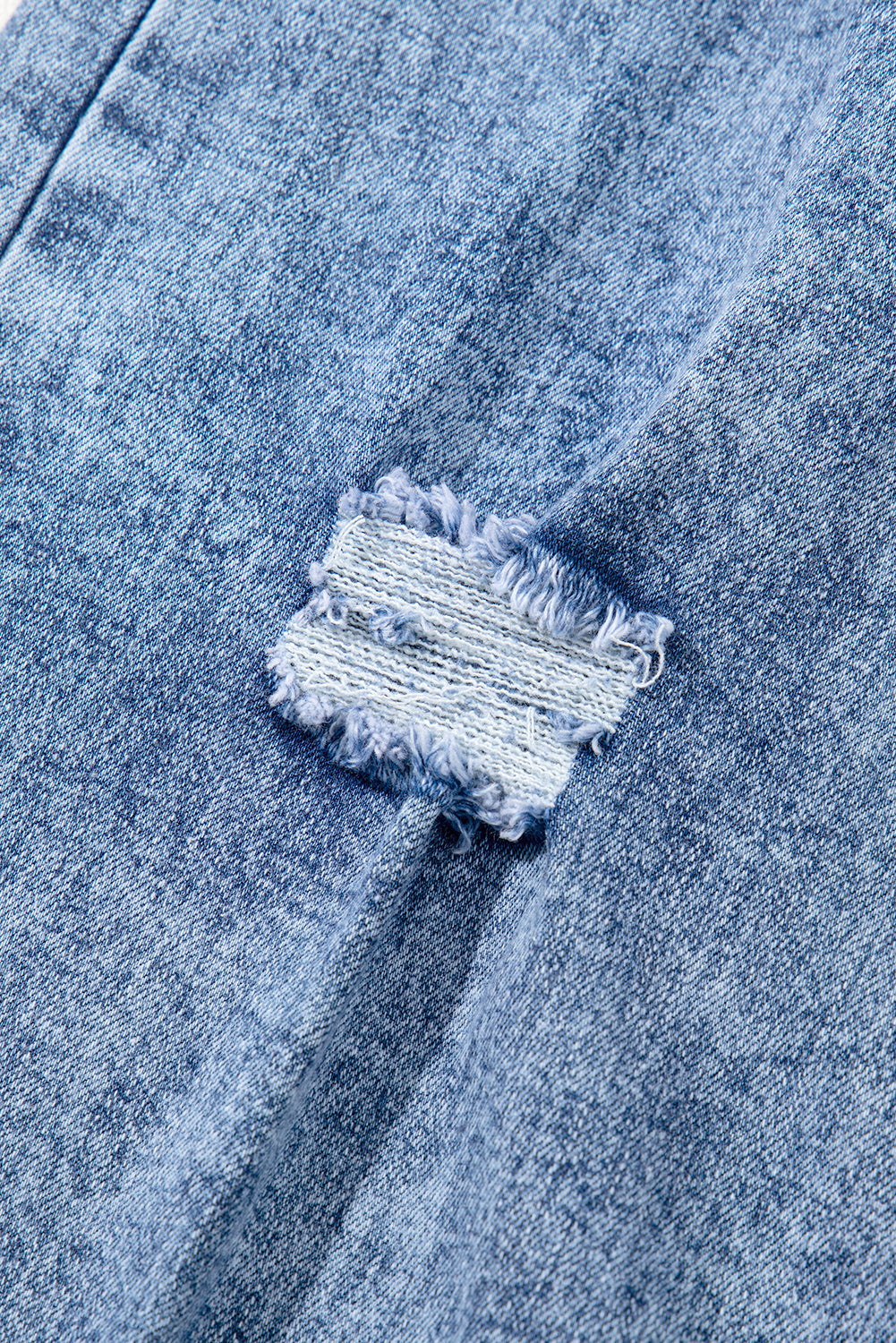 Ashleigh Blue Mineral Wash Distressed Wide Leg Jeans