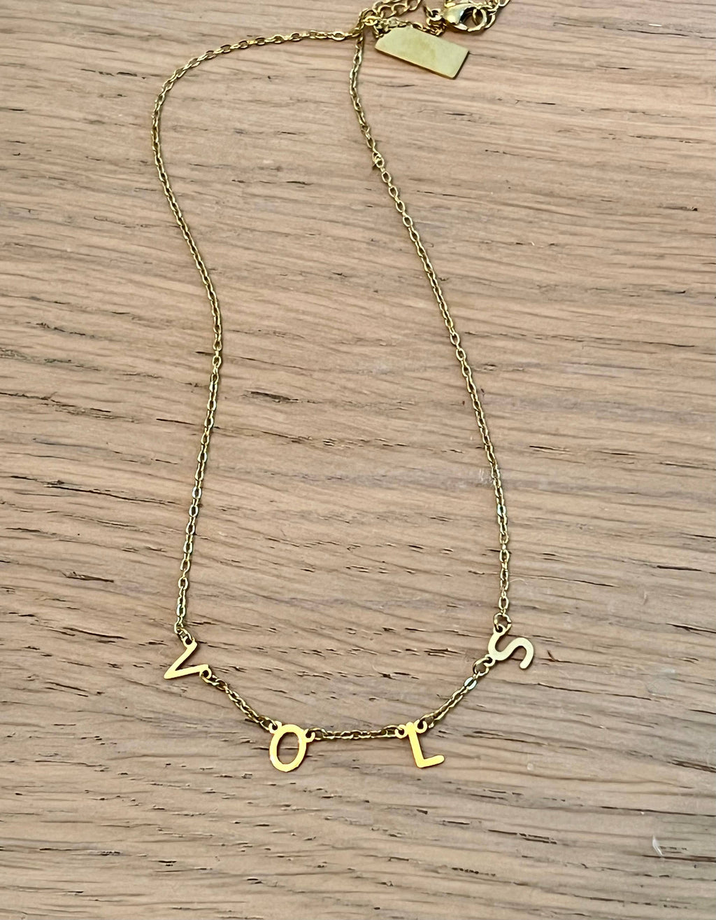 VOLS Charm Necklace Gold VOLS Dangle Layer Necklace 