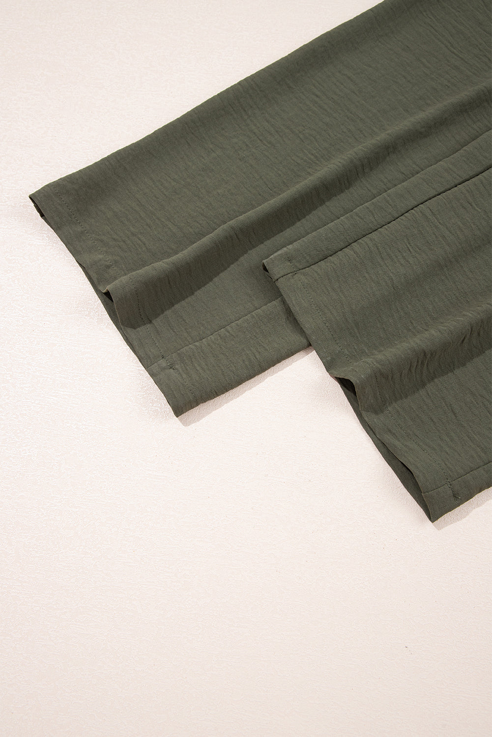 Moss Green Half Button Belted Utility Short Sleeve Jumpsuit
