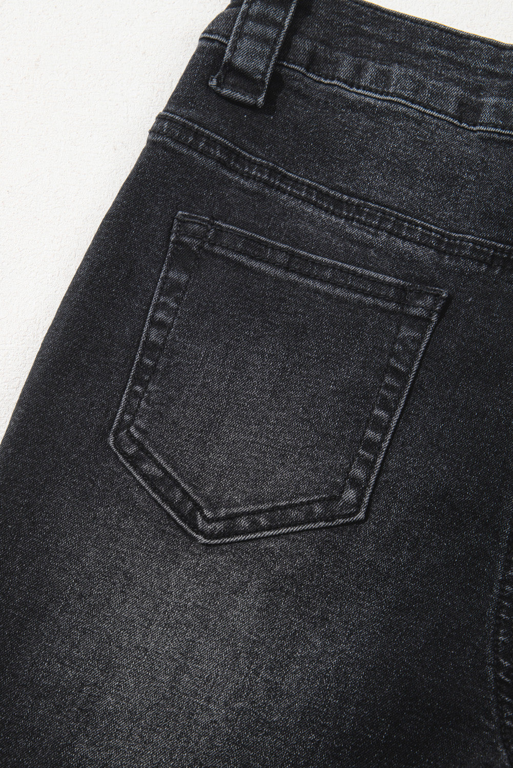Sail Blue Wide Leg Pocketed High Waist Jeans