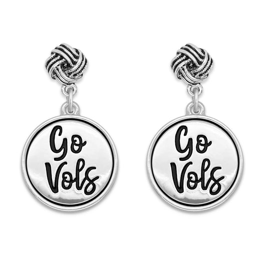 "Go Vols" Drop Earrings