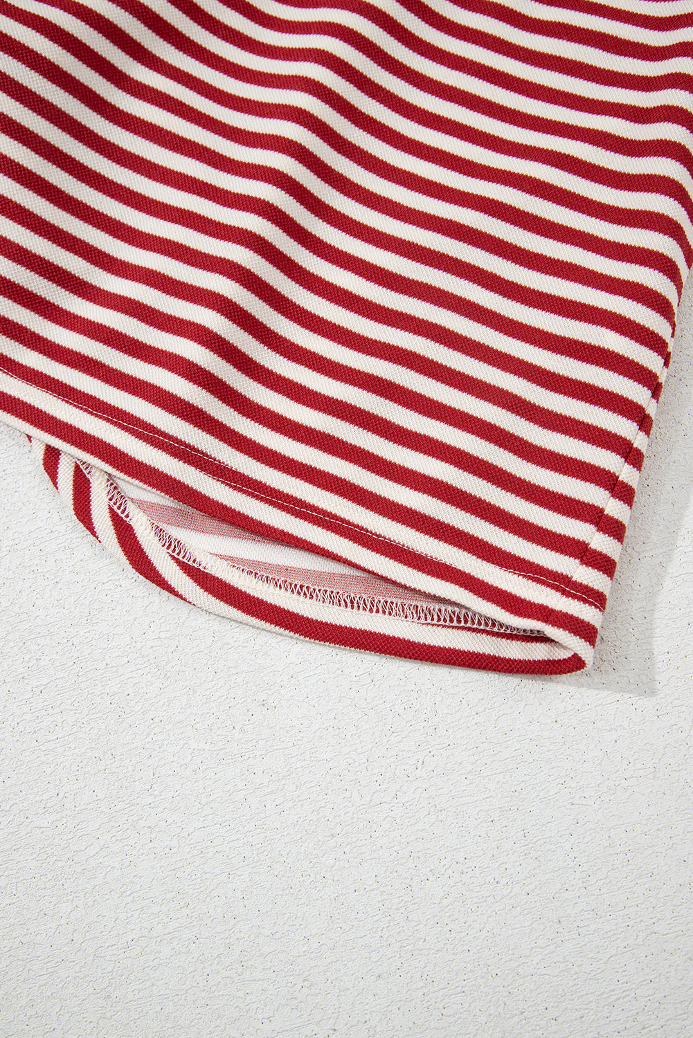 Black Stripe Bowknot Backless T-Shirt