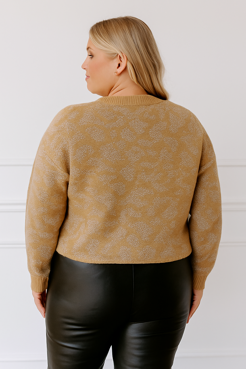 Golden Glow Jacquard Sweater