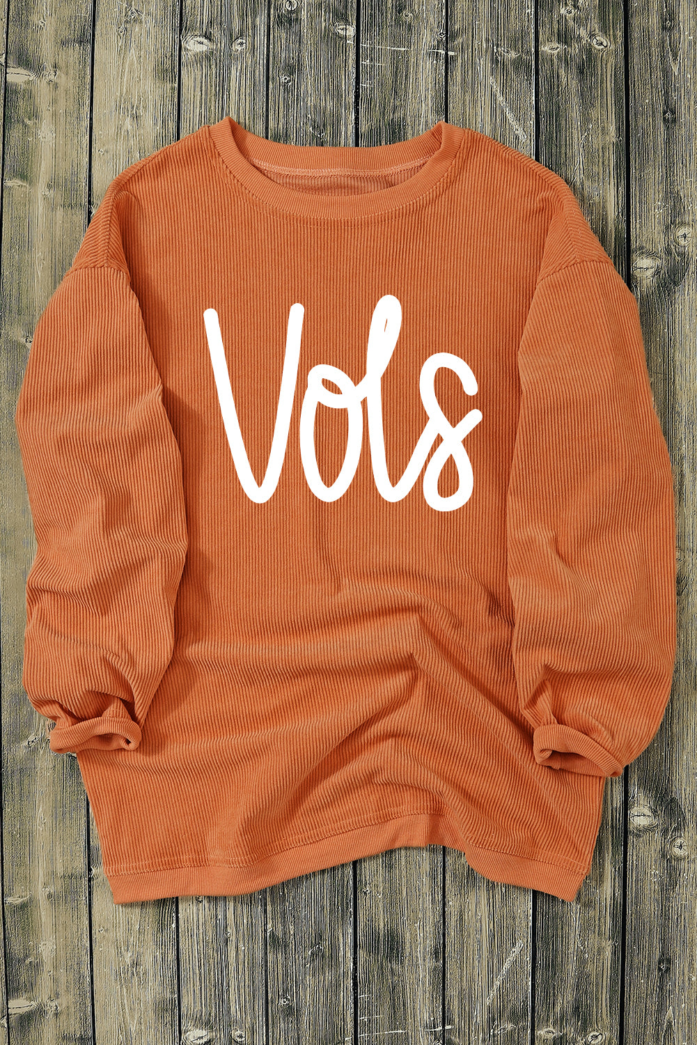 Orange Vols Ribbed Oversized Sweatshirt