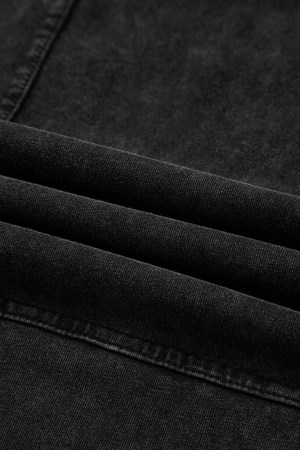 Bonbon Mineral Wash Exposed Seam Wide Leg Cargo Pants