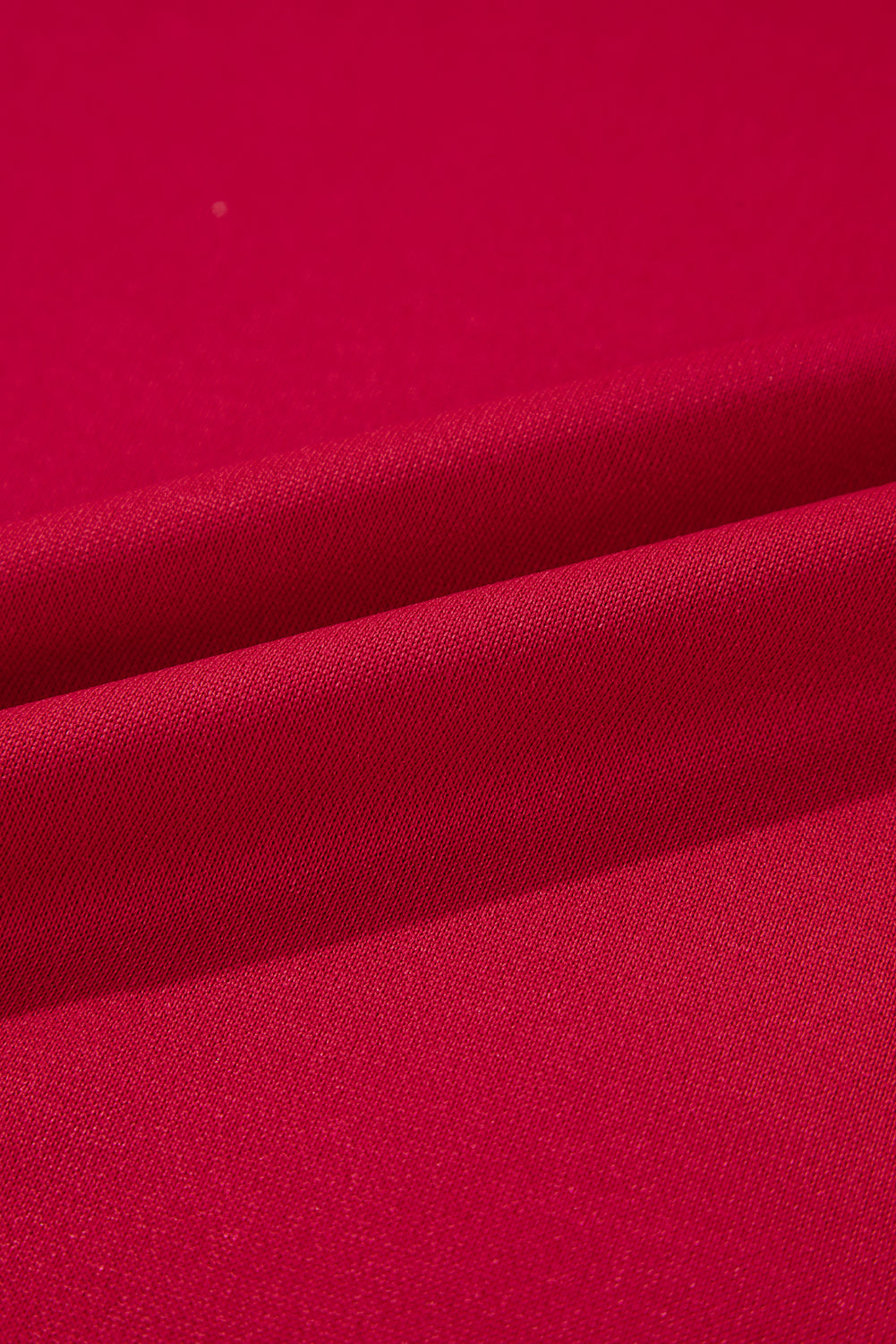 Fiery Red Sweet Bowknot Round Neck Sweatshirt