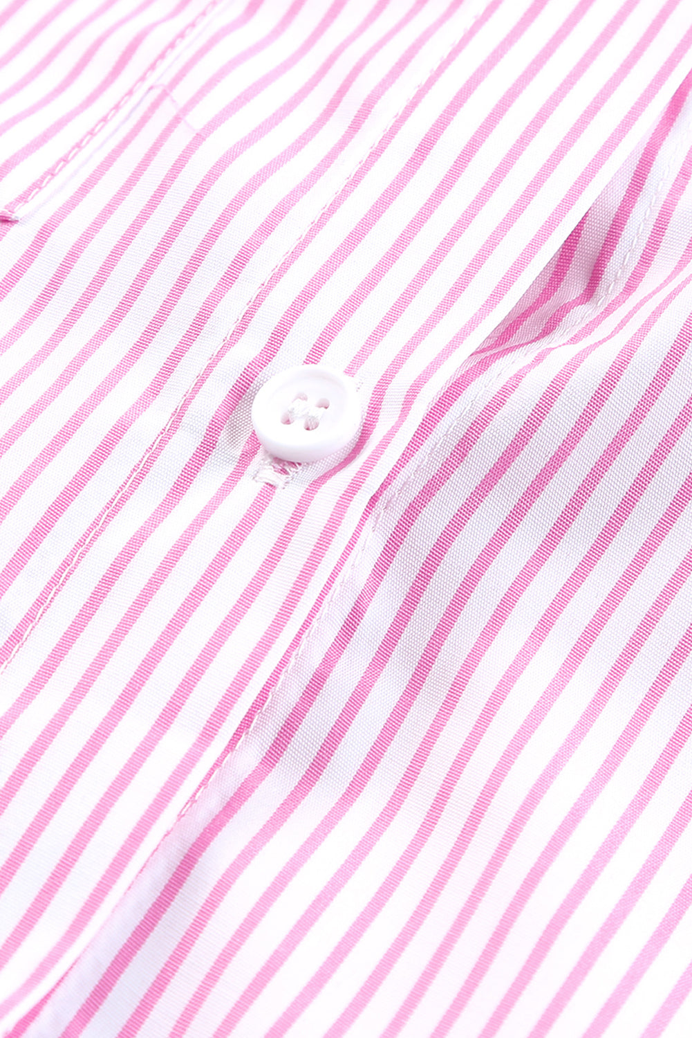 Grass Green Striped Pocket Button Up Shirt