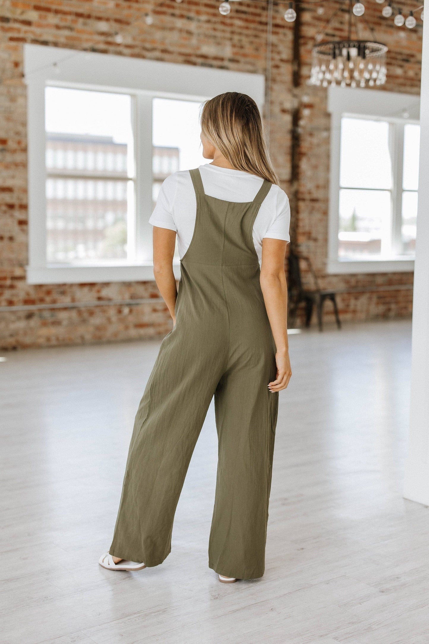 Celine Wide Leg Jumpsuit S-2XL: 2XL / Green-2