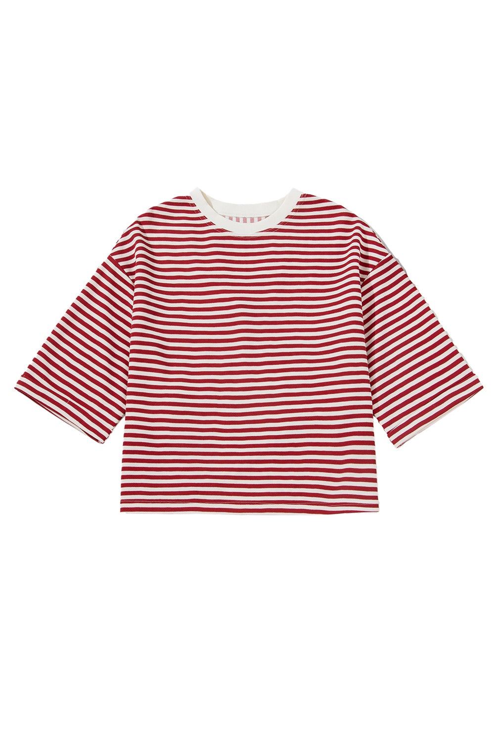 Black Stripe Bowknot Backless T-Shirt