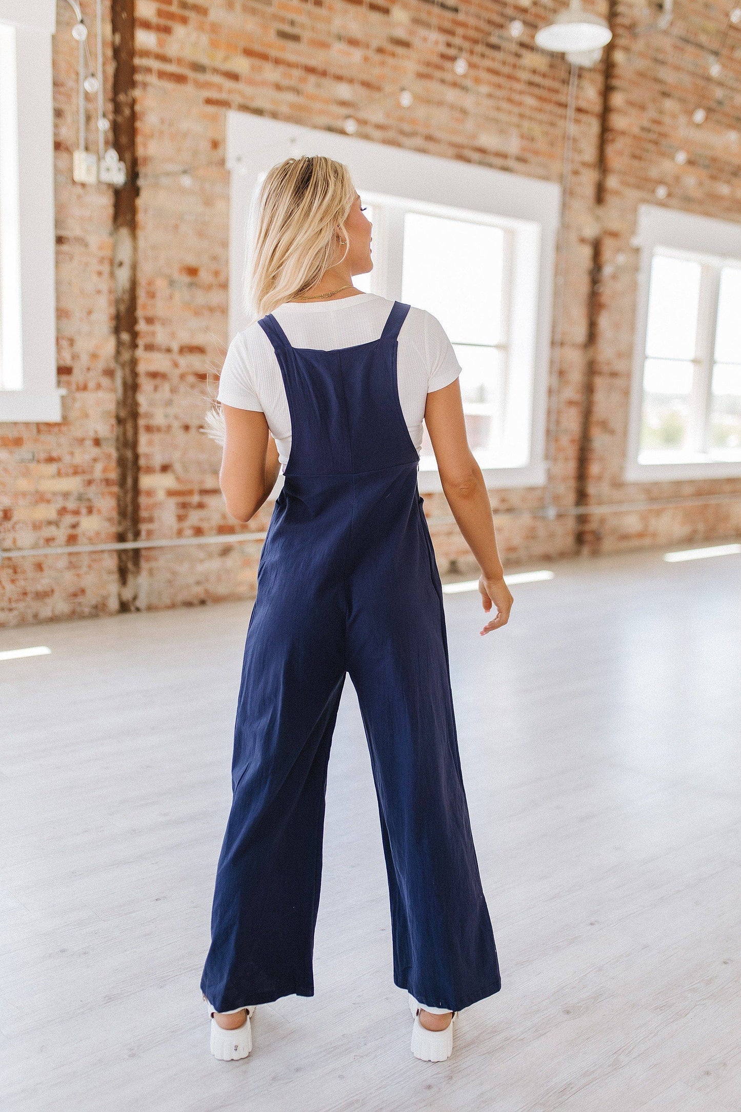 Celine Wide Leg Jumpsuit S-2XL: XL / Blue