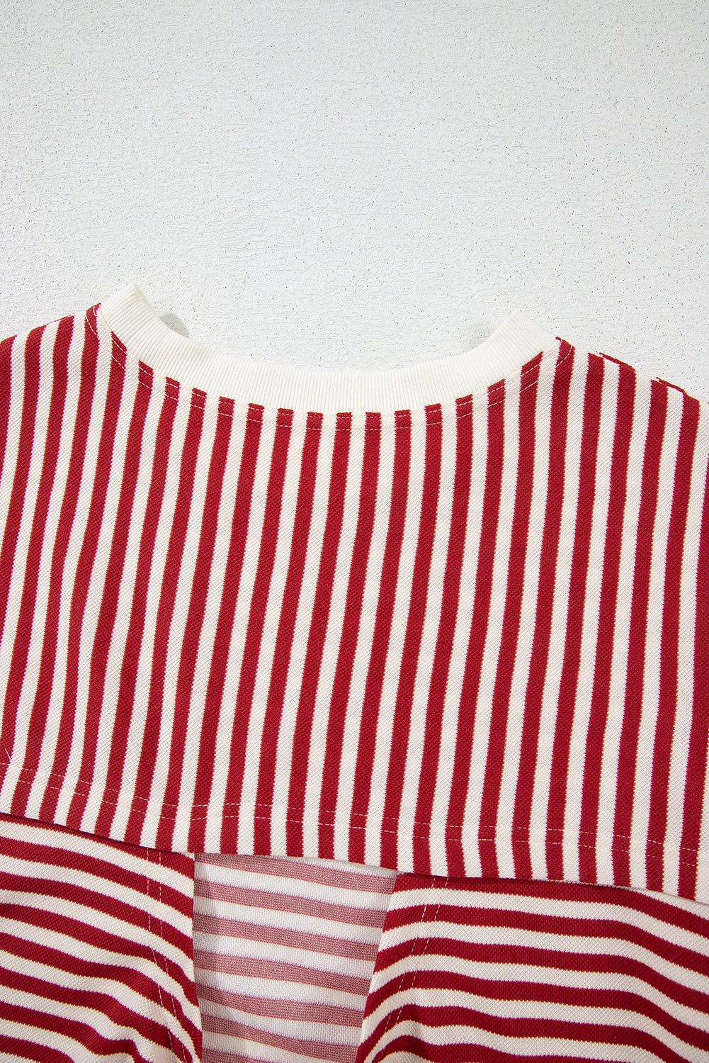Black Stripe Bowknot Backless T-Shirt