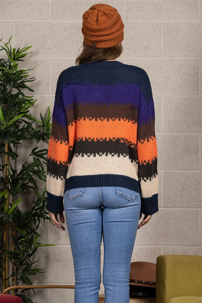 PATTER KNITTED SWEATER