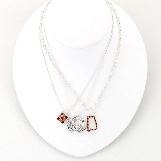 Auburn State Trio Necklace